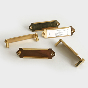 WILD 金属标签牌5个装 HILL 商品标价签 复古黄铜价格牌 荒木之丘