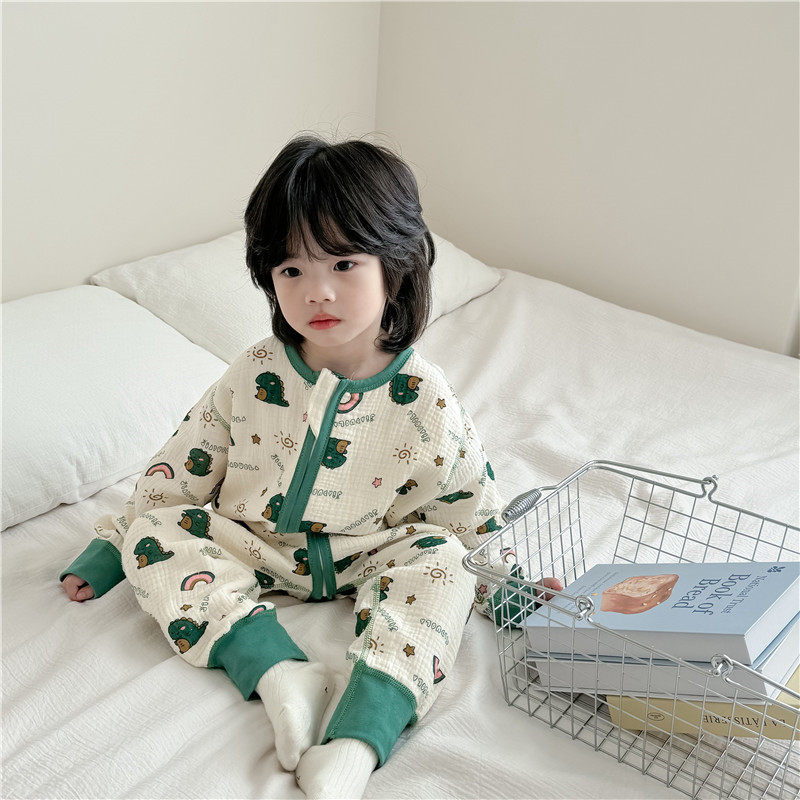 ins宝宝四层纱布睡袋四季薄婴儿分腿防踢被春秋儿童长袖连体睡衣,童装/婴儿装/亲子装,家居服连体衣,淘宝优惠券,粉丝福利购,淘宝优惠卷