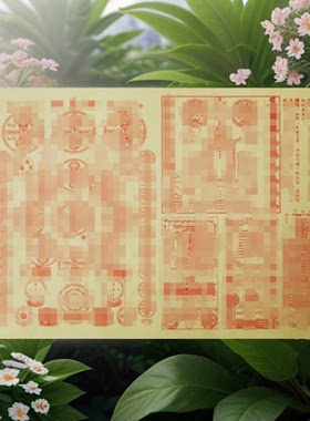可折叠手工折纸黄纸新款印殿图纸