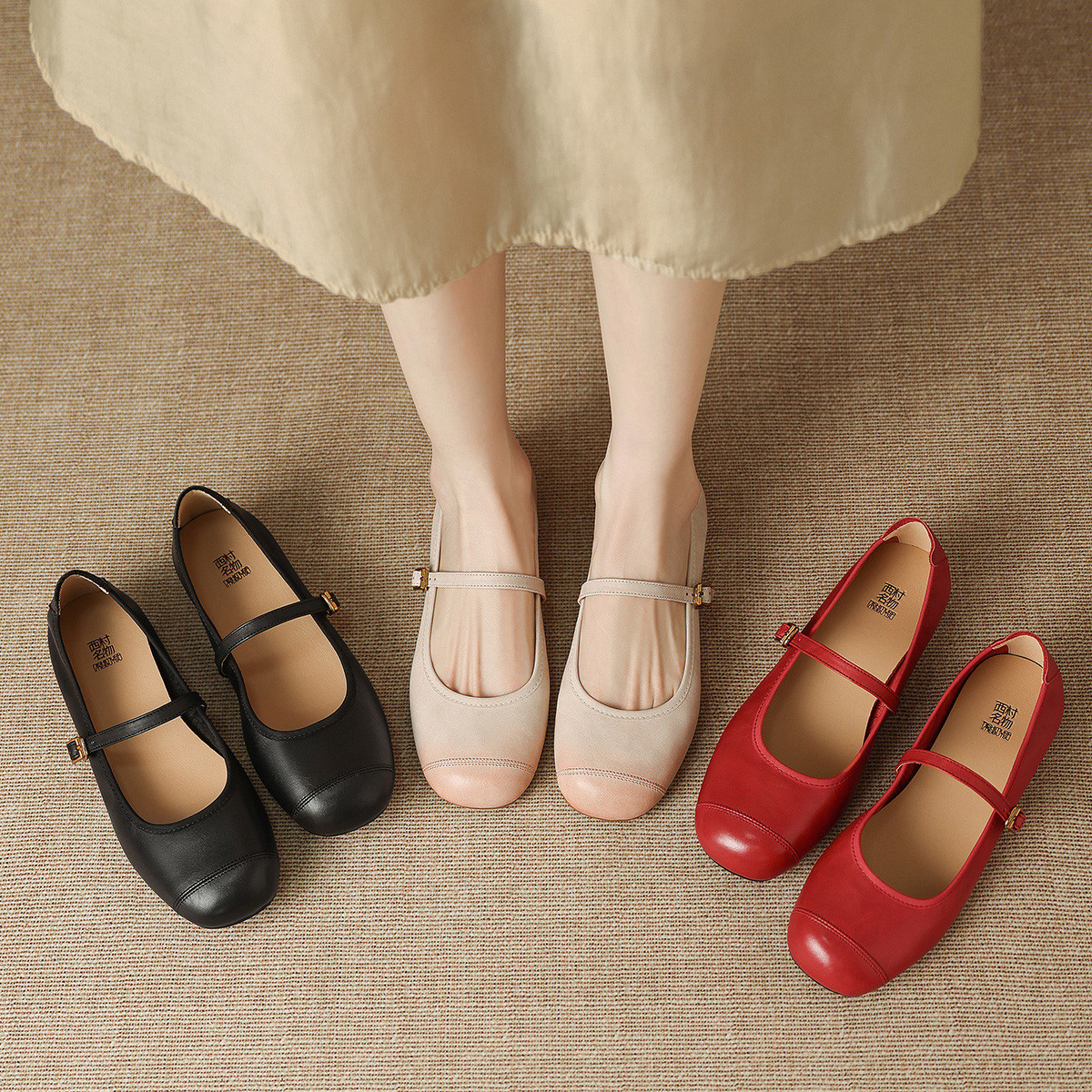 法式玛丽珍鞋女气质芭蕾舞鞋