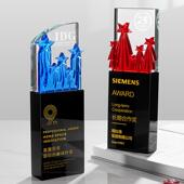 2024新款 亚克力水晶奖杯奖杯定制公司周年优秀员工荣誉颁奖纪念品