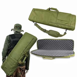 户外85cm战术枪包100cm鸡蛋棉斜挎玩具枪收纳袋 军迷渔具包收纳包