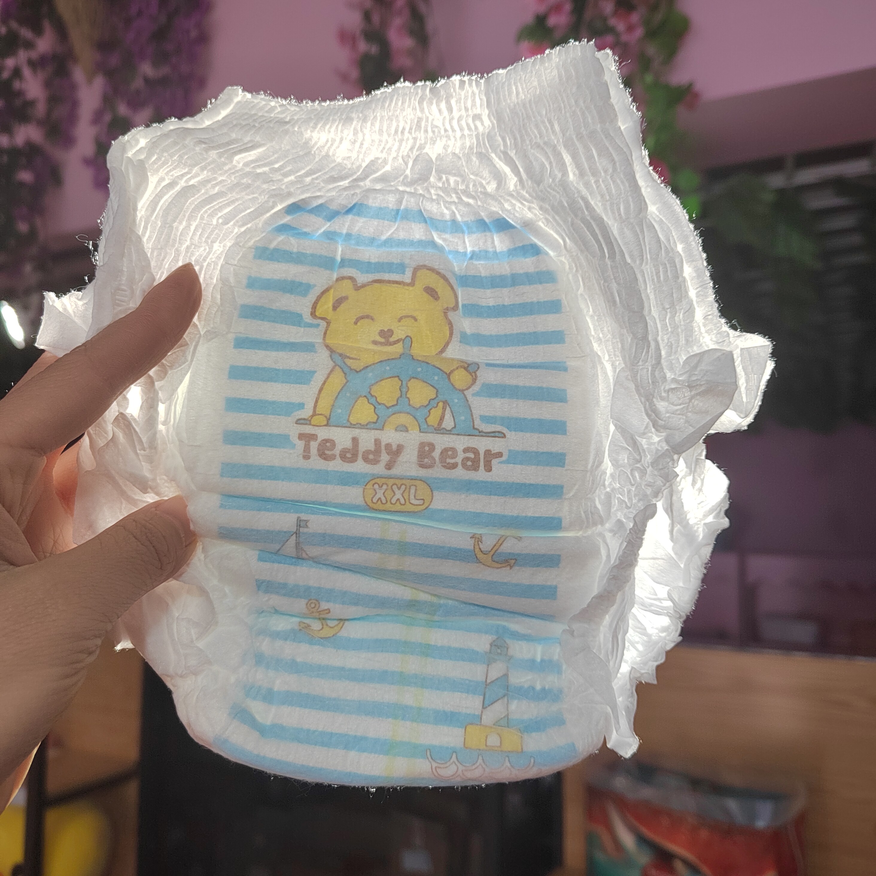 泰迪熊纸尿裤拉拉裤一等品超薄透气夏款经济装男婴儿LXLXXL尿不湿