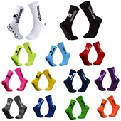 点胶中筒运动袜 成人足球袜 防滑加厚毛巾底吸汗棉训练均码