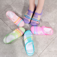 Baotou Crocs, women's wedge heels, garden beach shoes, jelly sandals, flat anti-slip, beach vacation thick-soled flip-flops thumbnail 6