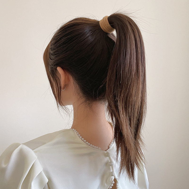 扎高马尾发圈头绳女2023新款高弹力耐用发绳女生扎头发橡皮筋皮套