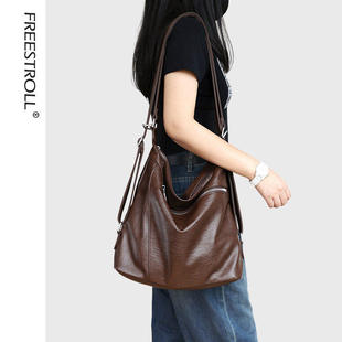 慵懒风松弛感休闲大包多功能单双肩斜挎一包三用大容量旅游秋季