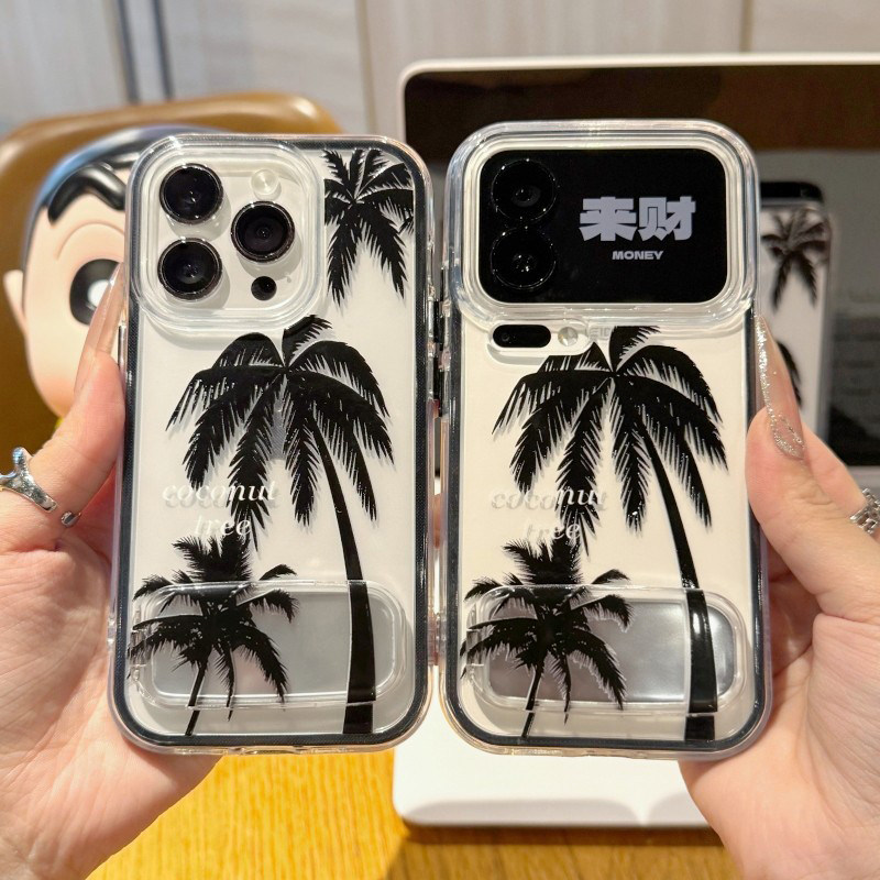 英文椰树支架新款适用苹果17Promax手机壳iPhone16pro小米17华为mate80pura80k90reno15荣耀500x300一加ace6