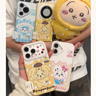 吉伊乌萨奇小八新款适用苹果17Pro手机壳iPhone16max小米15华为mate80pura70k80nova14荣耀400x100oppofindx9