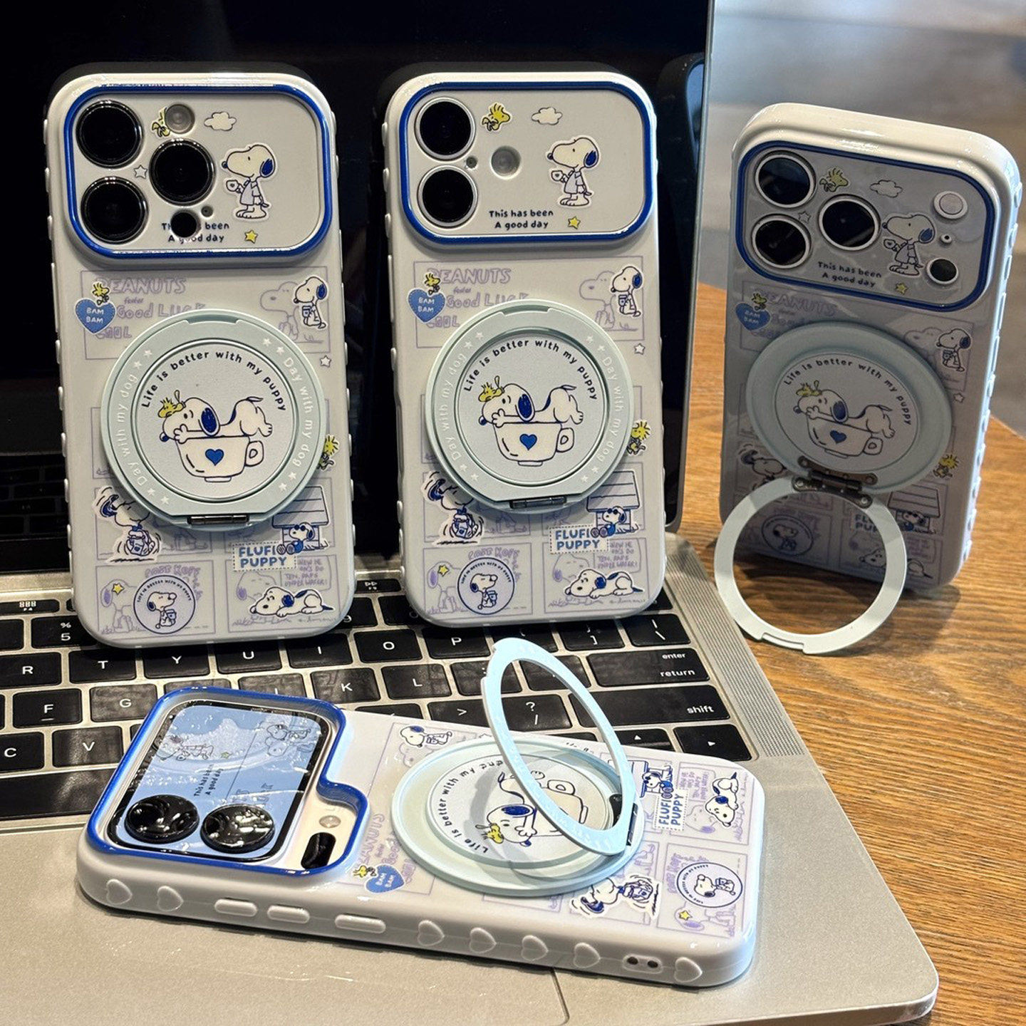 茶杯史努比支架新款适用苹果17promax手机壳iPhone18pro16小米15华为mate90pura80K100nova14荣耀400x300s50