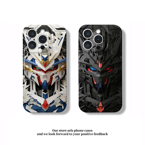 高达剪纸机甲新款适用苹果17Promax手机壳iPhone16pro13小米15华为mate80pura70k90nova14荣耀500x200findx8
