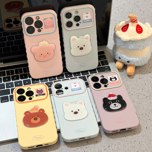 粉猪西高地新款适用苹果18promax16手机壳iPhone17pro14小米18华为mate80pura90K100nova15荣耀400x300magic8