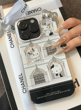 城堡KT猫适用iPhone15pro16手机壳华为mate60Reno12苹果13iqoo11小米14nova10红米k70vivo荣耀200x90nova一加