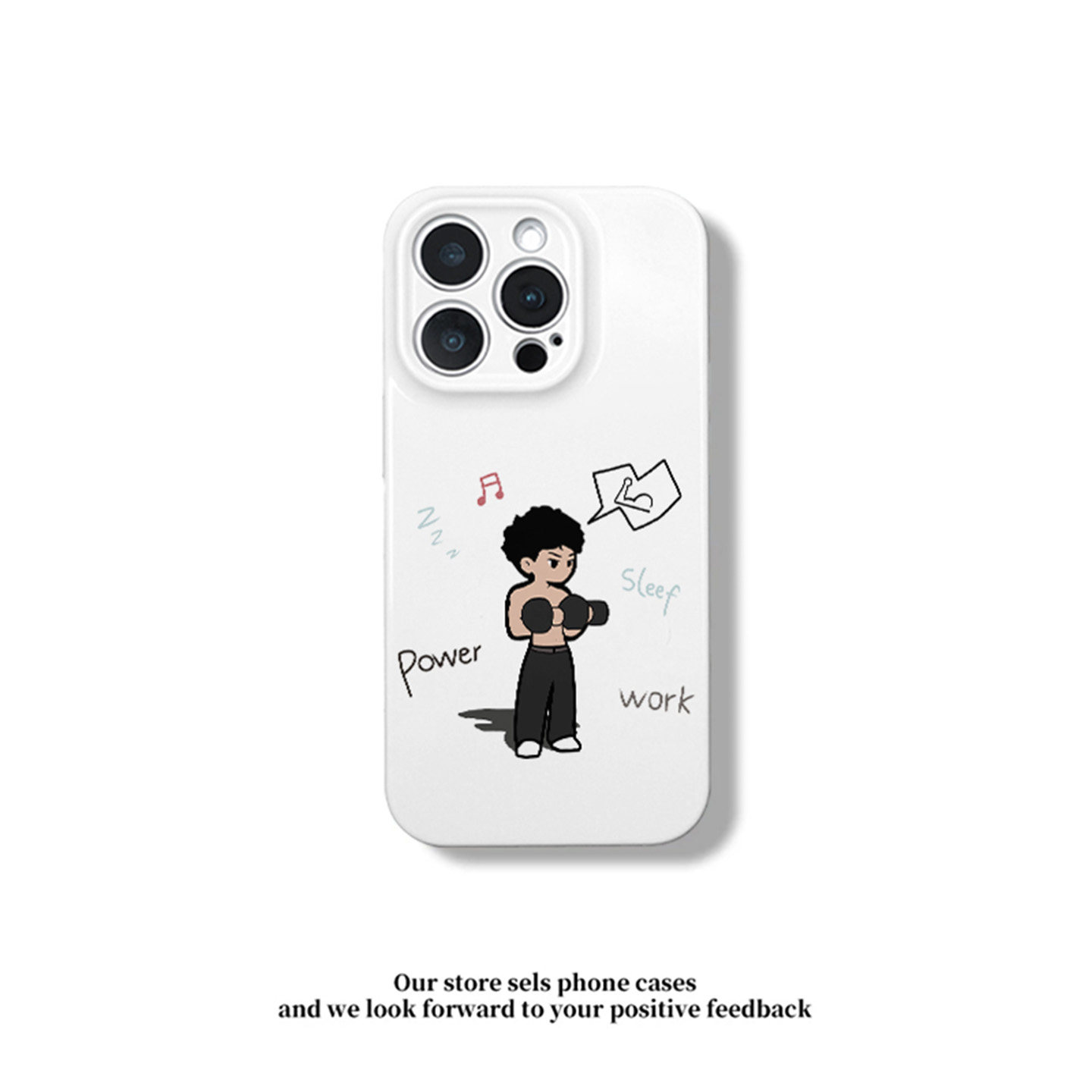 卡通健身男生新款适用苹果18pro手机壳iPhone17promax小米15华为mate90pura80K70reno16note14荣耀600x300S50