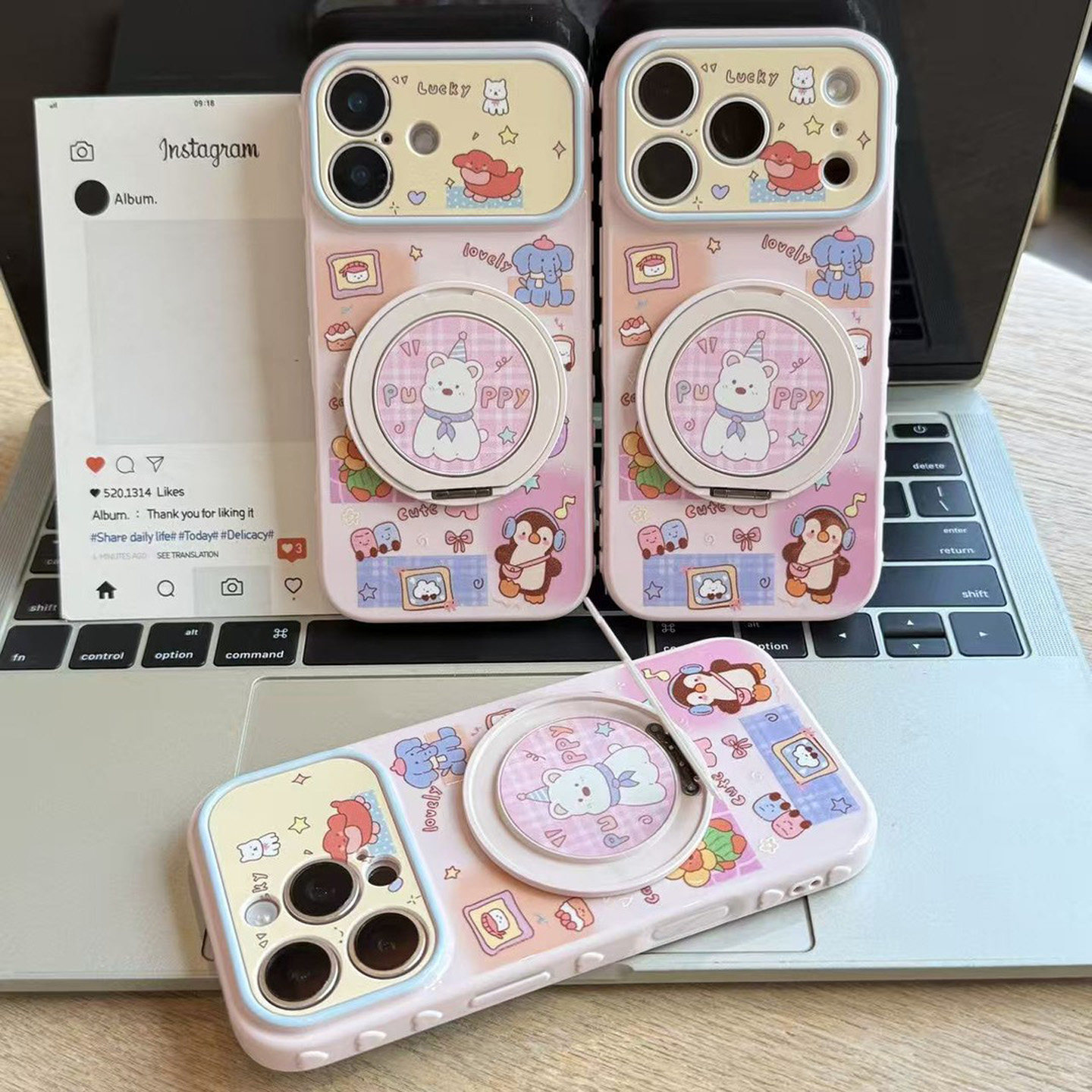 多巴胺西高地支架适用苹果18pro手机壳iPhone18max小米15华为mate80pura90K70reno16note14荣耀400x300findx8