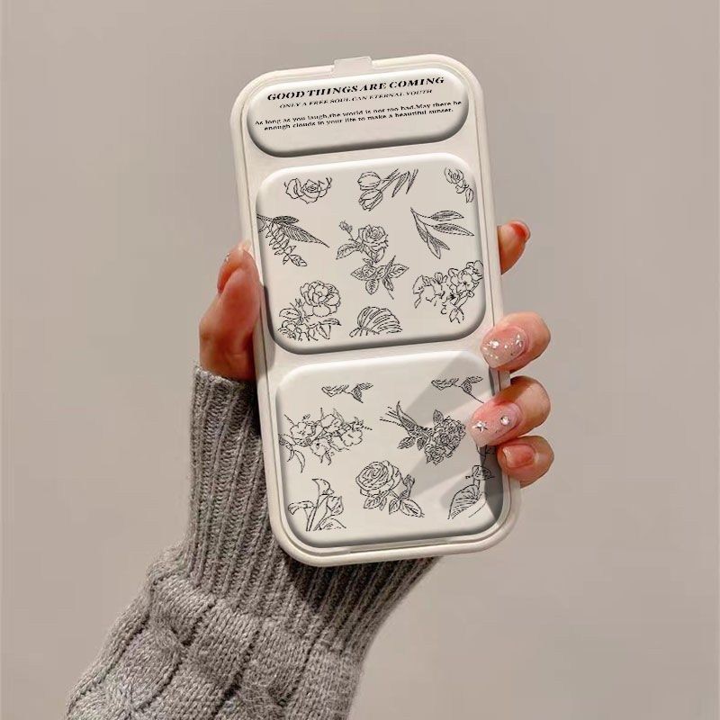 线条玫瑰花磁吸翻盖皮套适用苹果17Pro手机壳iPhone16max手机壳iPhone15plus小米14华为mate80pura70ip13女12