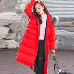 大码 女装 秋冬季 妃蝶轩 连帽保暖棉衣外套 清仓 中长款 5056 断码