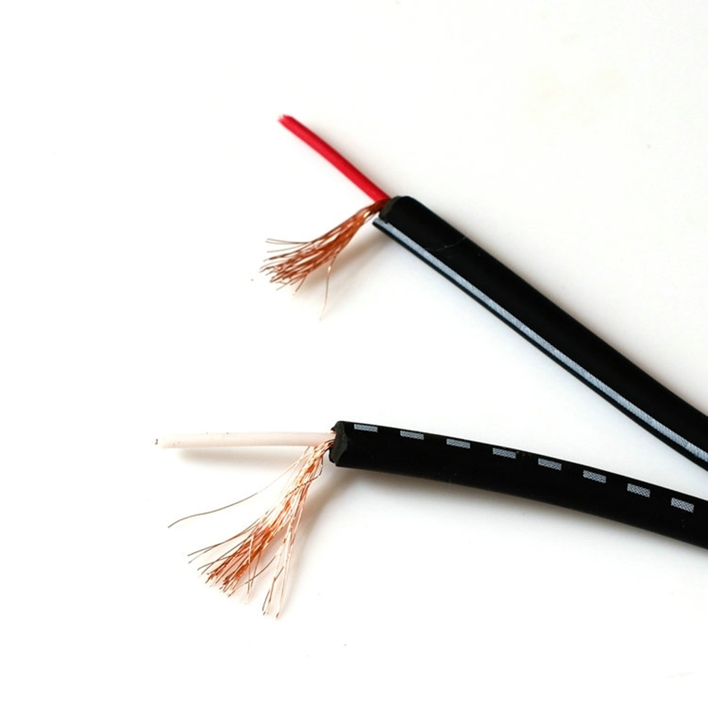 双排音频线立体声工程信号线控制线纯铜一分二RCA耳机线2股线