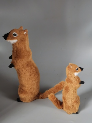 仿真黄鼠狼毛绒玩具公仔布艺玩偶儿童礼物家居装饰品摆件黄鼬