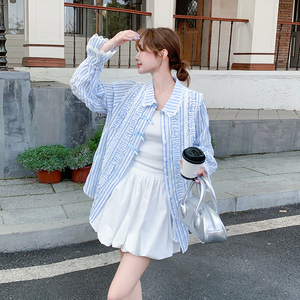 蕾丝防晒衬衫外套155-8530-P125控195,女装衬衫,世纪海洋