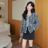粗花呢夹棉小香外套155-8675-P205K285，女装短外套，世纪海洋