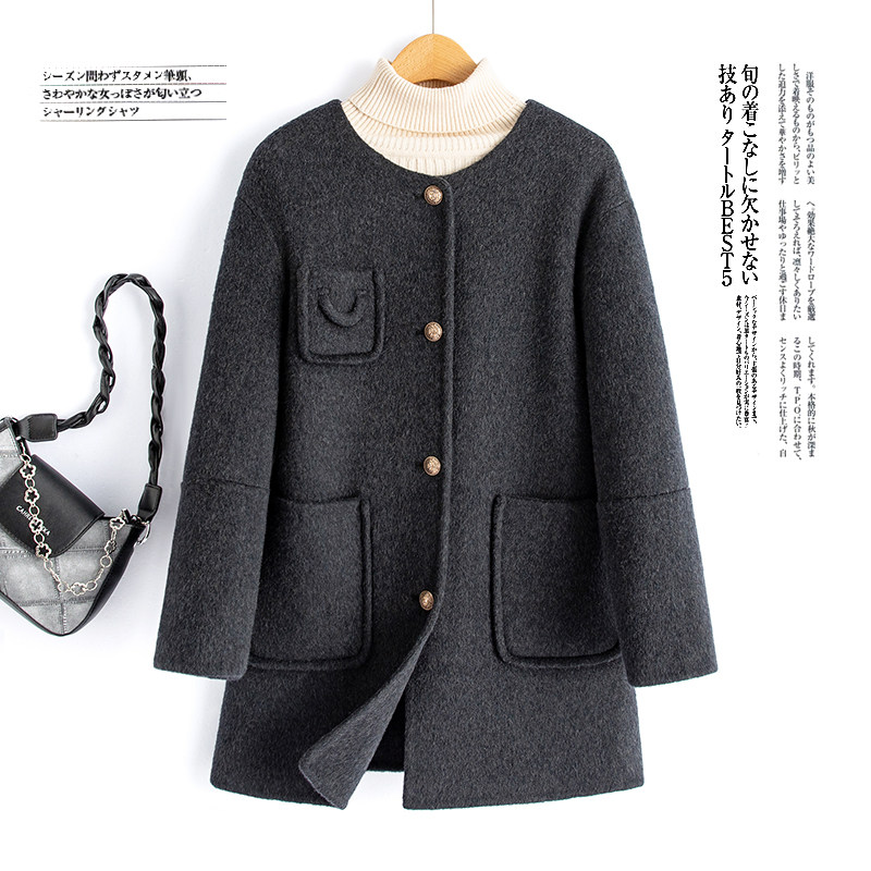 山羊绒双面呢大衣155-8212-P255控355,女装羊绒大衣,世纪海洋