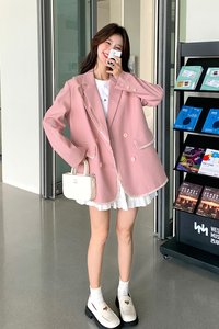 单排扣穗边西装155-2436-P130控190图片
