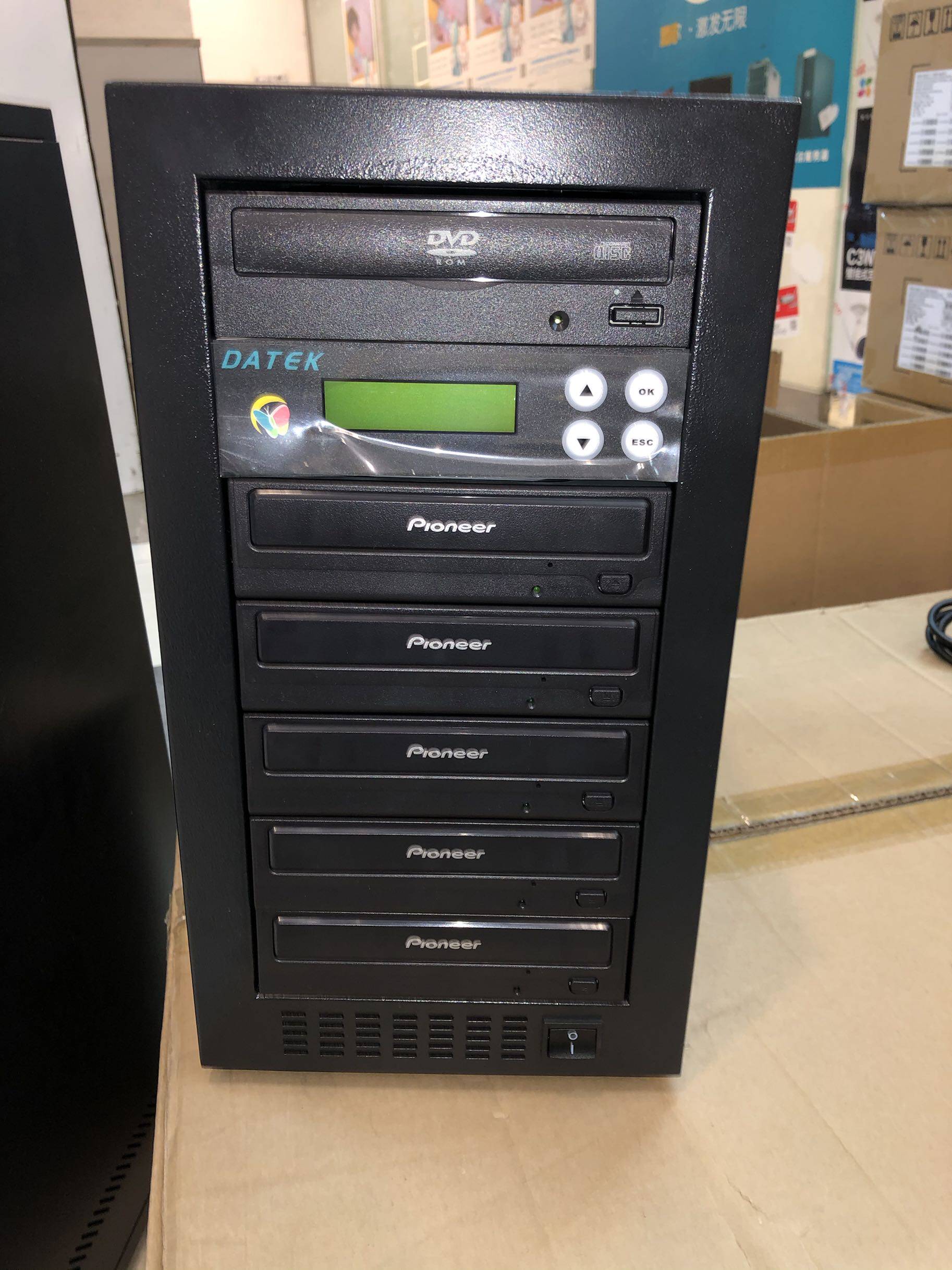 建兴刻录机一拖五 CD DVD 光盘刻录塔光盘拷贝机 批量刻盘复制