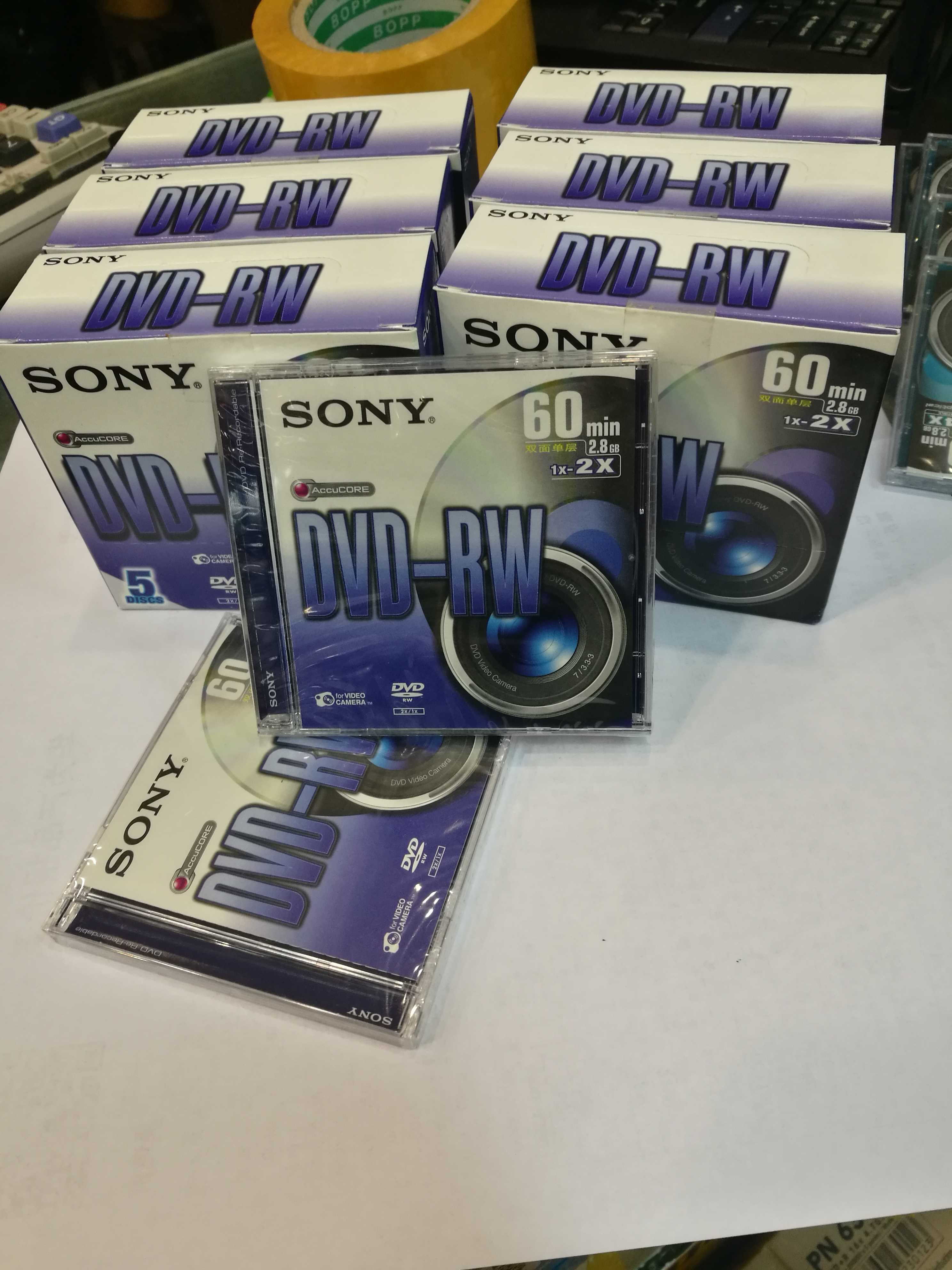 原装SONY索尼DVD RW可擦写摄像机光盘 2.8G刻录盘60分钟重复8CM