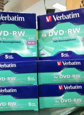 台产威宝DVD可擦写光盘dvd-rw空白光盘单片包装4.7g刻录盘