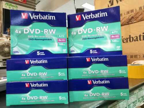 台产威宝DVD可擦写光盘dvd-rw空白光盘单片包装4.7g刻录盘