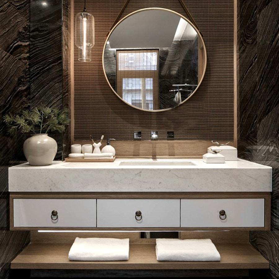 现代各种风格样板房卫生间室内设计实景效果图合集参考资料