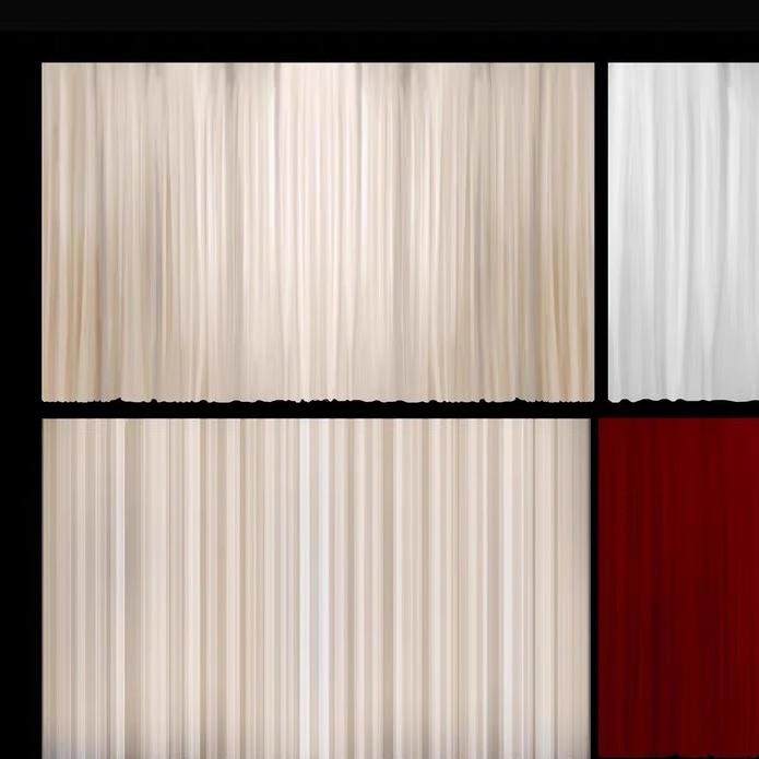 婚礼手绘效果图纱幔布幔造型挂幔道具舞台迎宾背景psd素材