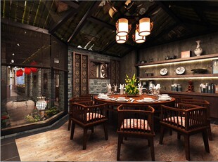 120张高清中式欧式餐厅酒店餐厅包间包房包厢设计效果图设计资料