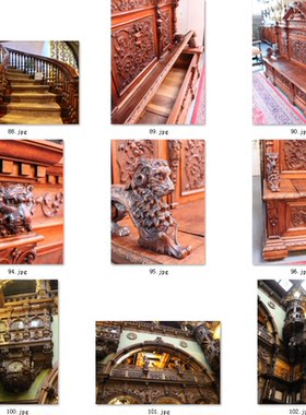 美式整体实木家装护墙板/套房雕花图片全屋办公家具图片素材