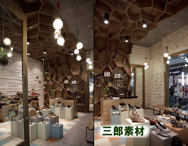 33套 国内外时尚 专卖鞋店 室内设计实景照片合集参考资料