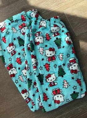 Anime Sanrio  Kitty Y2K Sanrio Pajamas Pants  Women Pjs  Hal