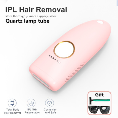 Quartz tube portable pulsed laser IPL hair removal device