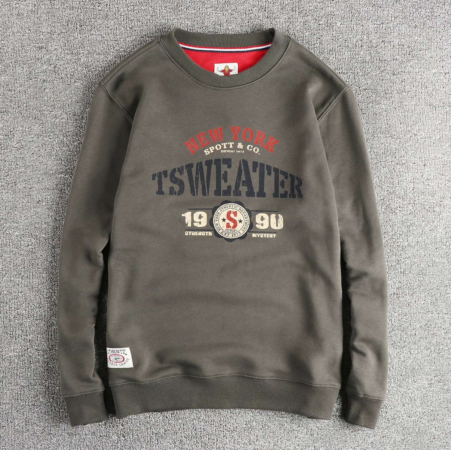 美式复古字母印花卫衣