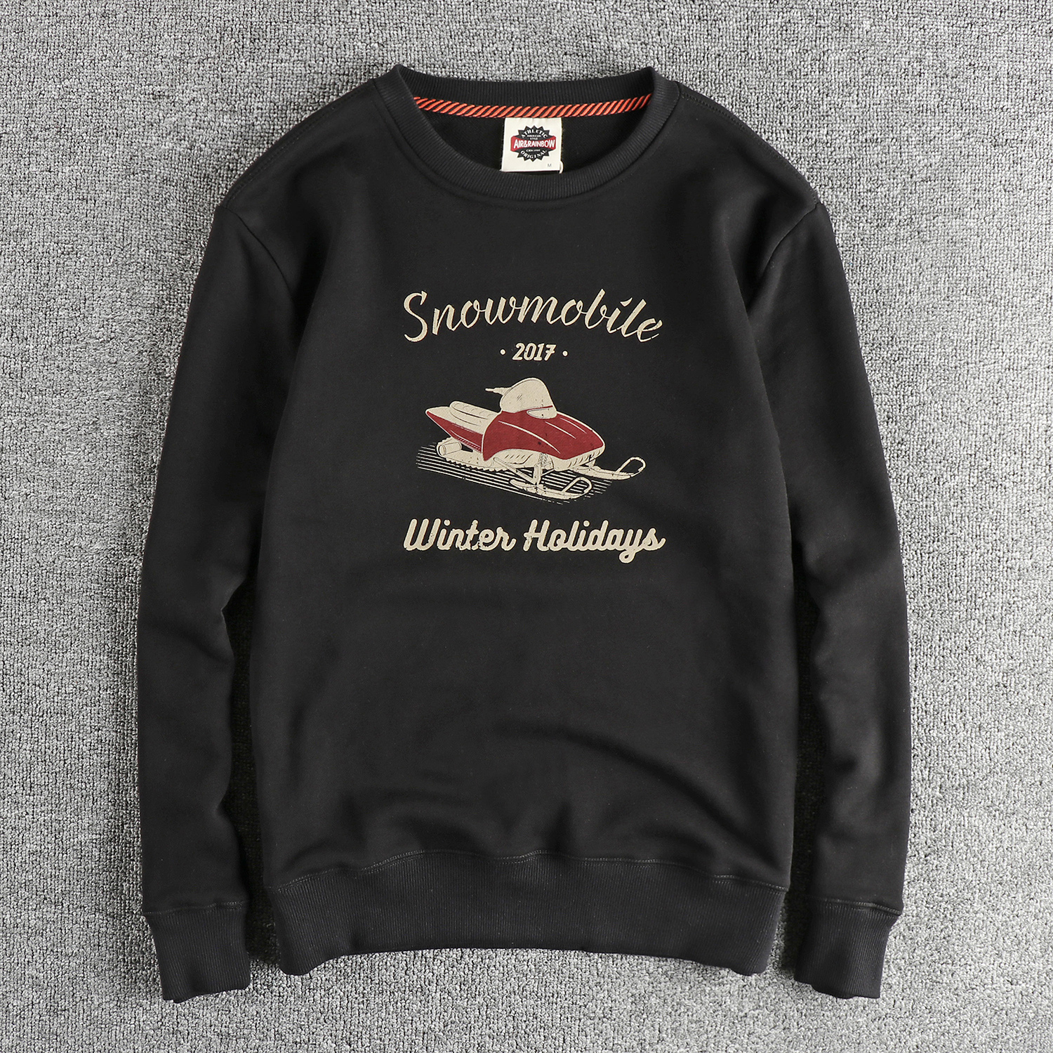 美式潮流休闲圆领卫衣