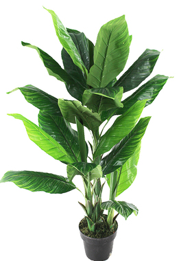 仿真盆栽热带植物芭蕉树落地盆景美人蕉叶树春秋色绿植装饰直销