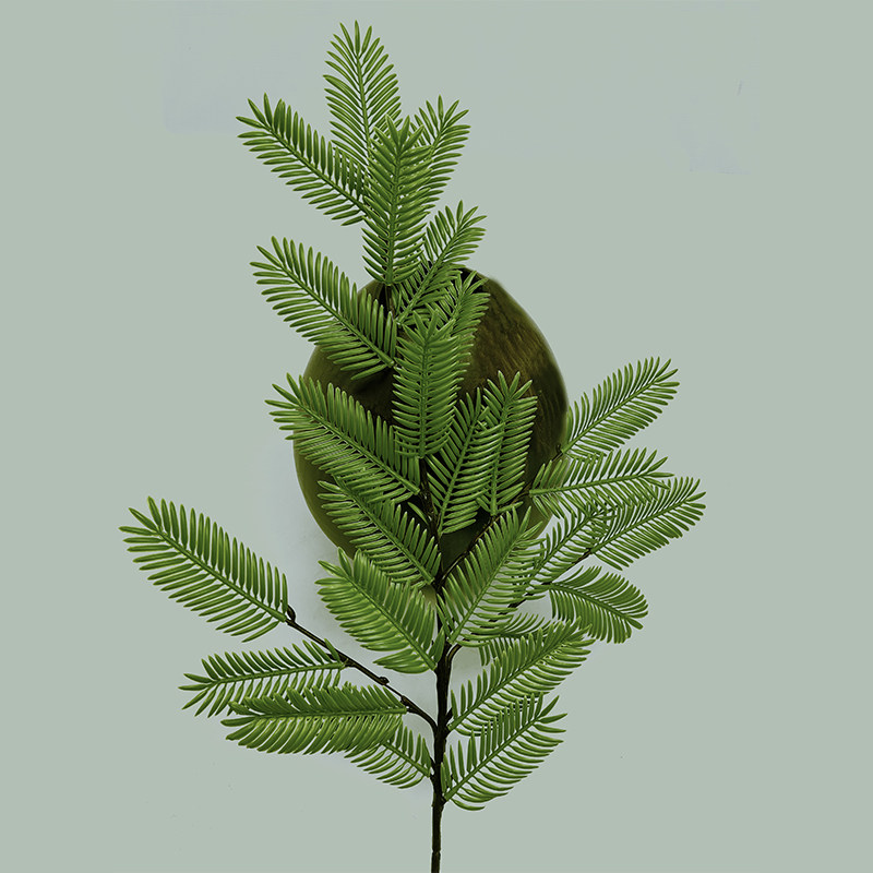 仿真植物落羽杉防火防晒绿植杉树叶工程园林造景装饰假冷杉树叶