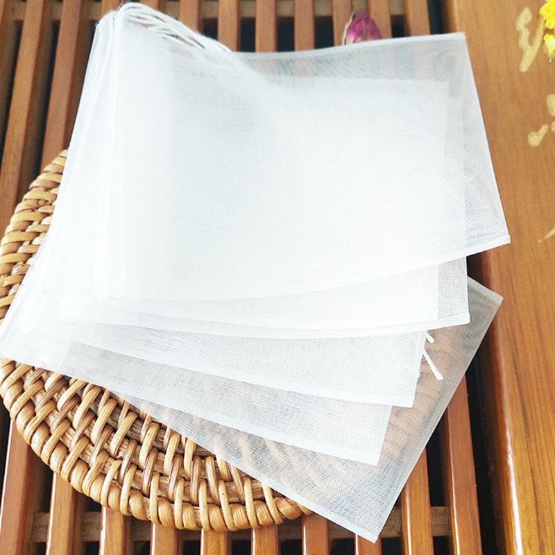 50个8*12尼龙抽线茶包袋一次性过滤袋咖啡袋调料包隔渣袋泡茶袋子