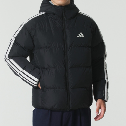 Adidas阿迪达斯正品新款冬季男子连帽双面穿百搭户外羽绒服KC2490