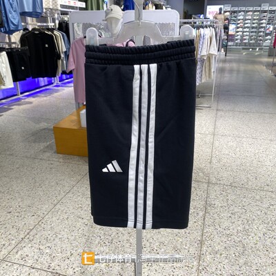 阿迪达斯男针织透气休闲五分短裤