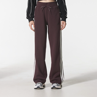 Adidas阿迪达斯正品春秋女子三条纹休闲直筒户外运动长裤KB7588