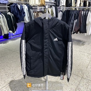 Adidas阿迪达斯正品新款冬季男子连帽保暖户外运动休闲棉衣JY8303