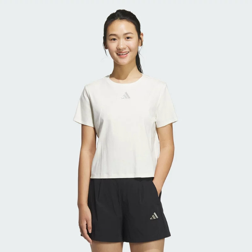 Adidas阿迪达斯正品新款夏季女款全棉时尚运动休闲短袖T恤JM8819