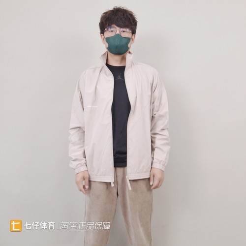 阿迪达斯男梭织立领宽松夹克外套