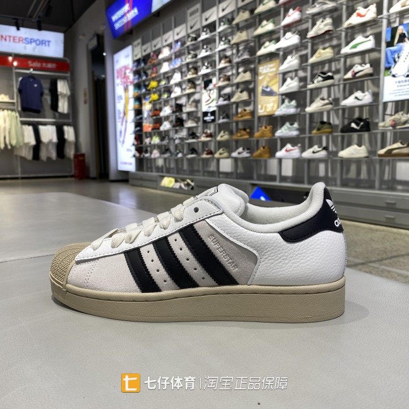 Adidas阿迪达斯正秋新款男女低帮三叶草经典贝壳头休闲板鞋KJ9947